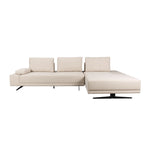 Dutchbone Shelly bank off-white chaise longue rechts
