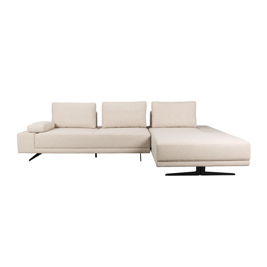 Dutchbone Shelly bank off-white chaise longue rechts