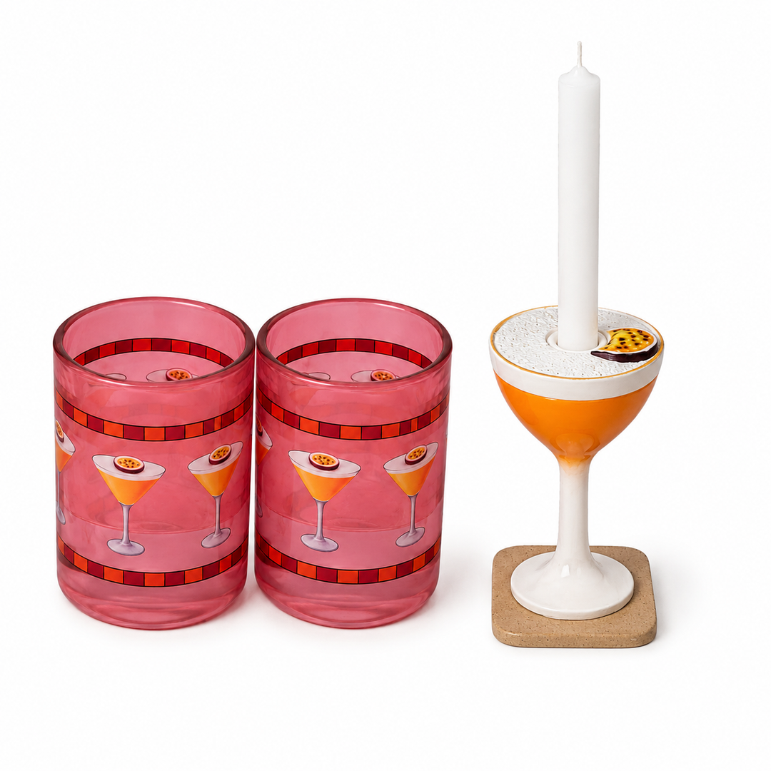 Uitbreidingsset Pornstar Martini — 2 Kaarsenhouders & Kandelaar