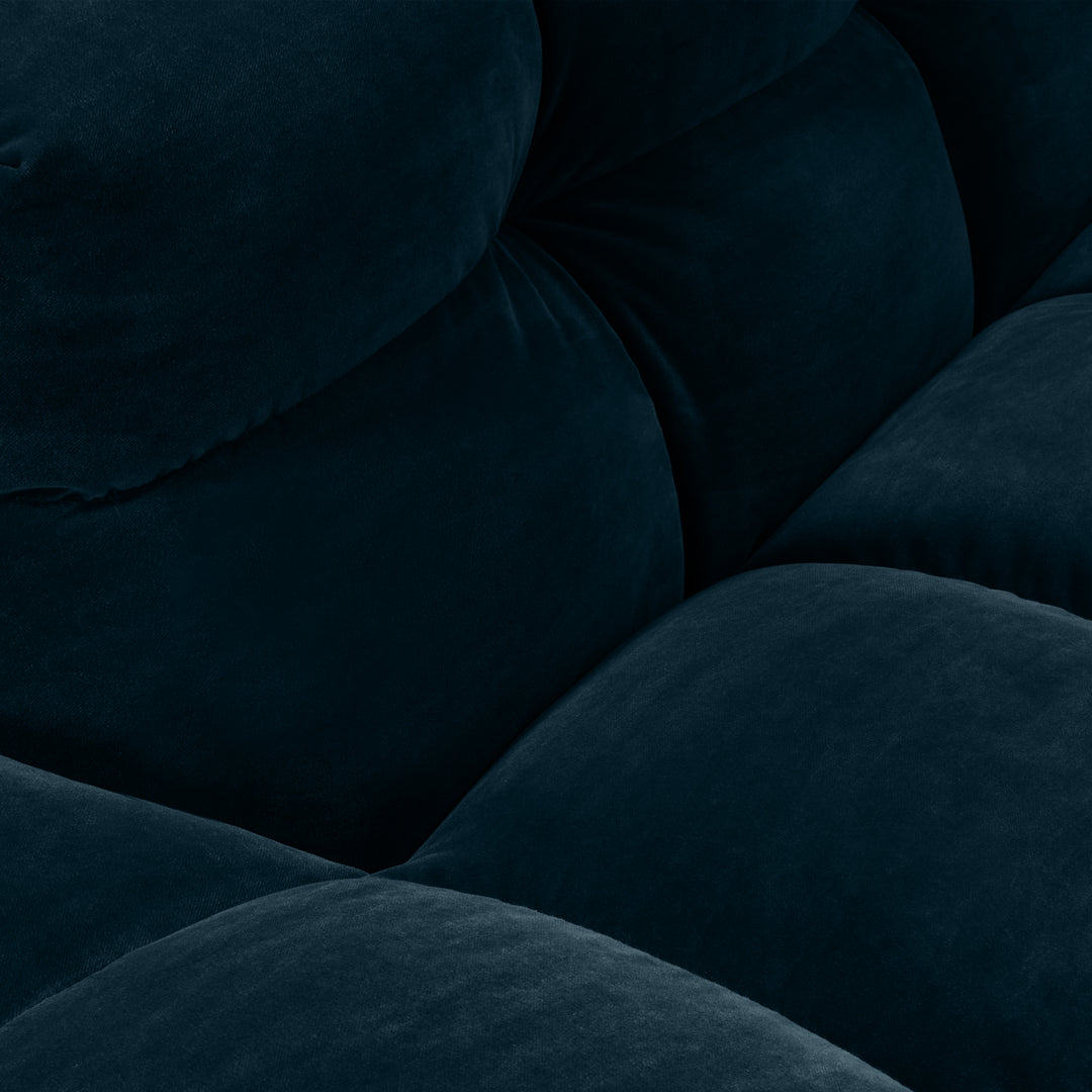 Velvet Chaise Longue – Luxe Ronde Design Ligbank | Royal Petrol