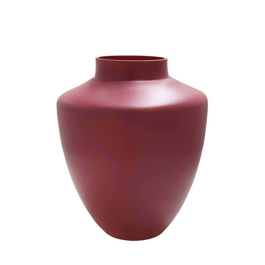 Tugela Mawe vaas – Glazen vaas in paarsrode tint Ø24,5–28 cm