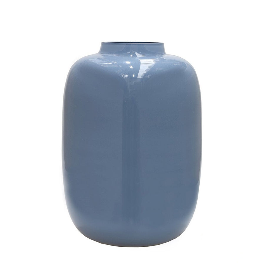 Artic vaas blauwgrijs – Mondgeblazen glazen design Ø21/25 cm