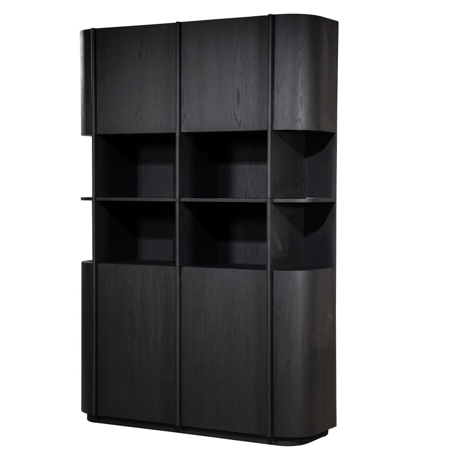Kabinet Oslo 148x220 cm – eiken & eikenfineer zwart