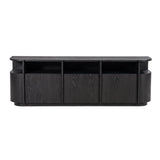 TV-meubel Oslo 182 cm – eiken & eikenfineer zwart