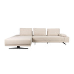 Dutchbone Shelly bank off-white chaise longue links