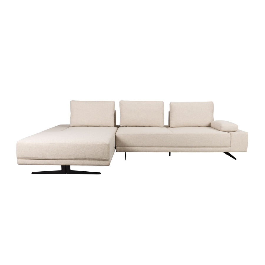Dutchbone Shelly bank off-white chaise longue links