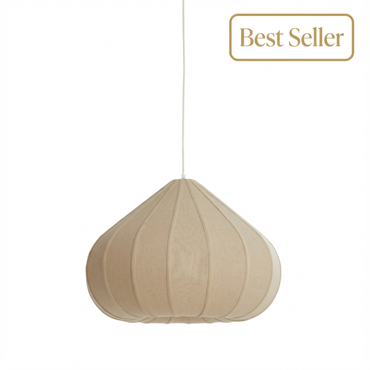 Hanglamp ZUBEDA linnen naturel