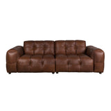 Leren Bank 264 cm Chocoladebruin – Dutchbone Hackman