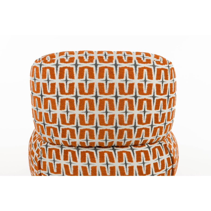 Ritz loungestoel oranje detailopname