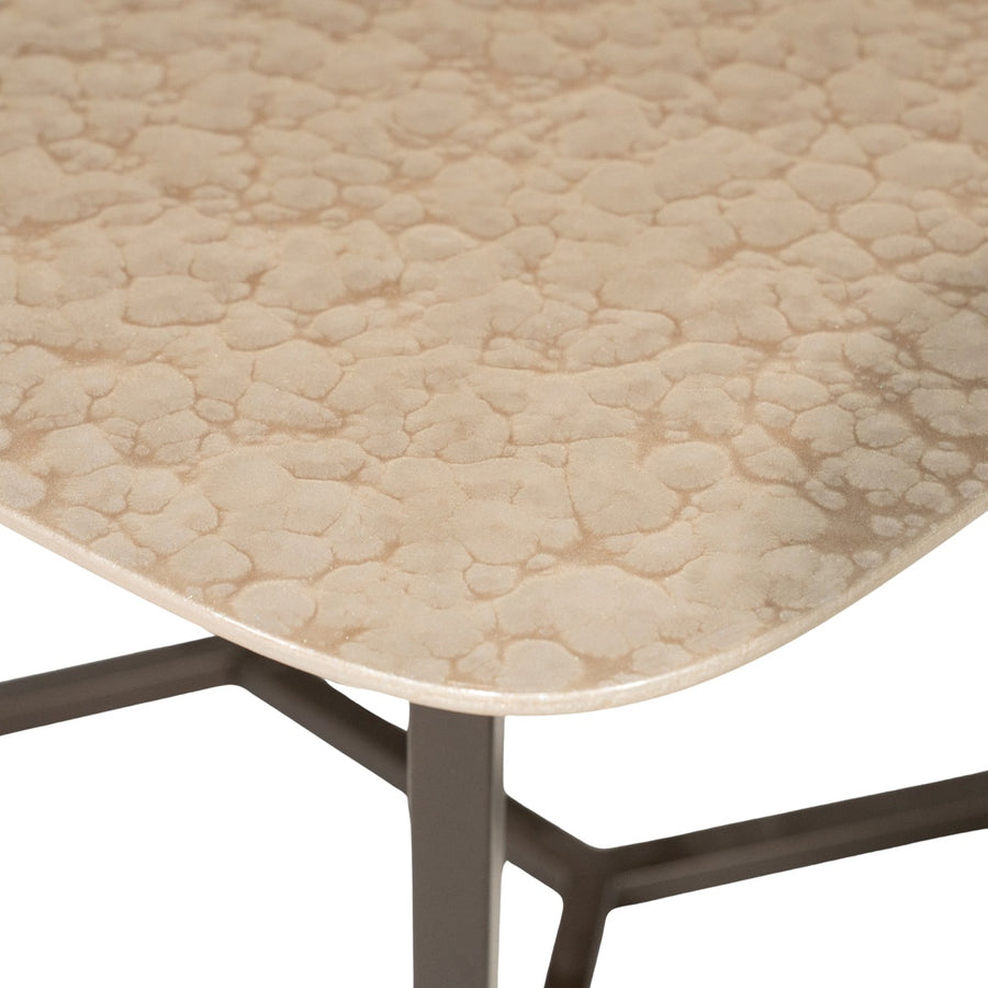 Salontafel Jace small – MDF & ijzer beige