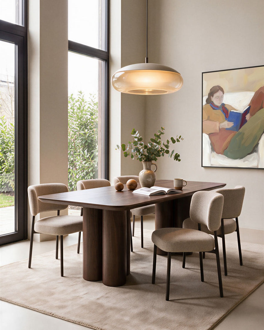 Eettafel Logan 240x110 cm – MDF & walnootfineer