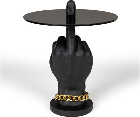 Fother Mucker bijzettafel zwart hand rookglas Bold Monkey