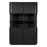 Kabinet Oslo 148x220 cm – eiken & eikenfineer zwart