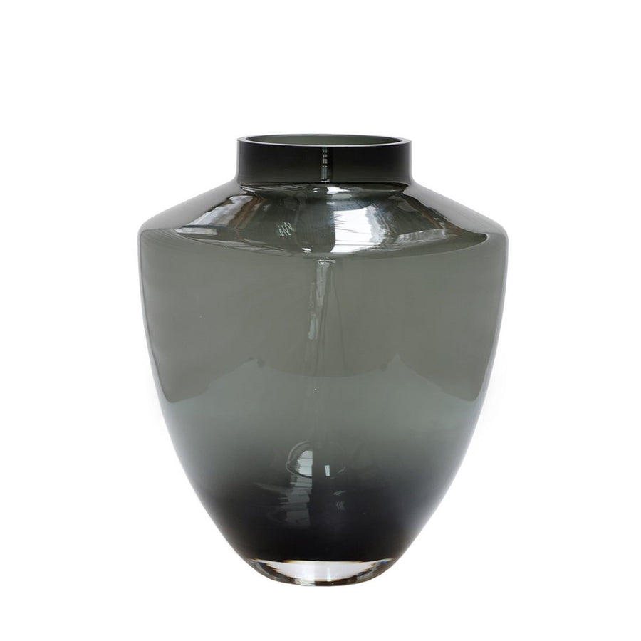 Tugela Grey vaas – Mondgeblazen handgemaakte vaas Ø24,5–28 cm
