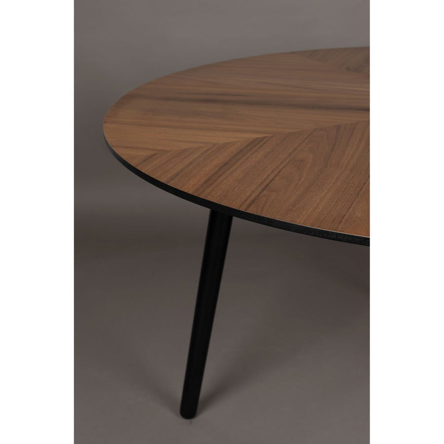 Zwart onderstel van de ronde eettafel Dutchbone Clover