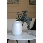 Artic Sparkle Silver vaas – Mondgeblazen zilveren vaas met glitter