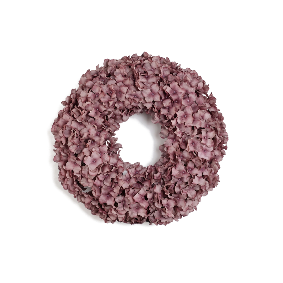 Hortensia kerstkrans burgundy 50 cm