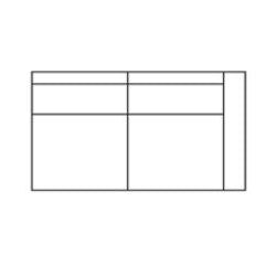 150 arm rechts – 95 x 180 cm
