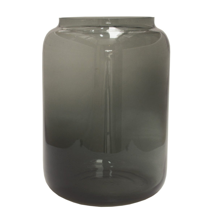 Wolga Grey vaas – Handgemaakt mondgeblazen design van grijs glas