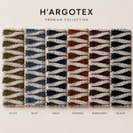 Riviera Eetbank Olive – Fargotex FIORE 02 stofstalen