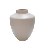 Tugela Matte Ivory vaas – Beige-witte glazen vaas Ø24–28xH29–36 cm