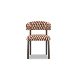 Paloma Velio II eetkamerstoel Romi 58 terracotta - vooraanzicht