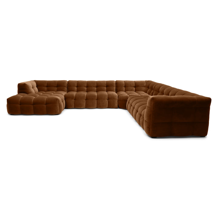 Velvet U-Bank – Luxe Modulaire Zithoek | Royal wood