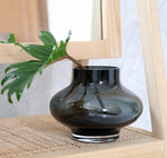 Ruumma Grey vaas – Mondgeblazen handgemaakt glas Ø20 & Ø28 cm