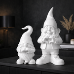 Witte Valentijns kabouter/gnoom met Hart