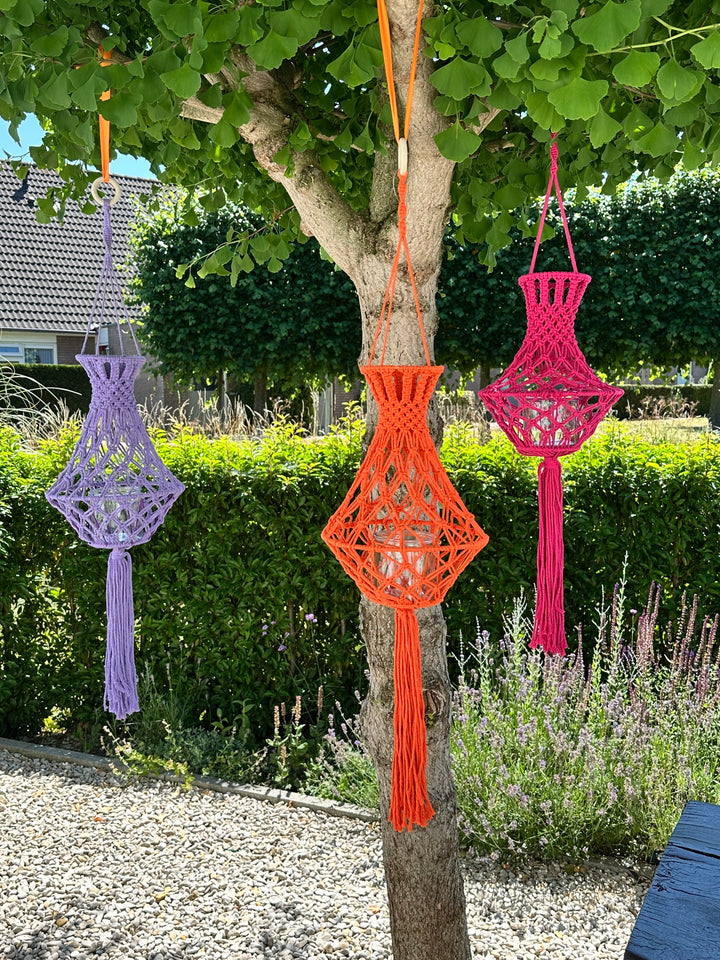 Gekleurde Hanglantaarns Ibiza Stijl luna