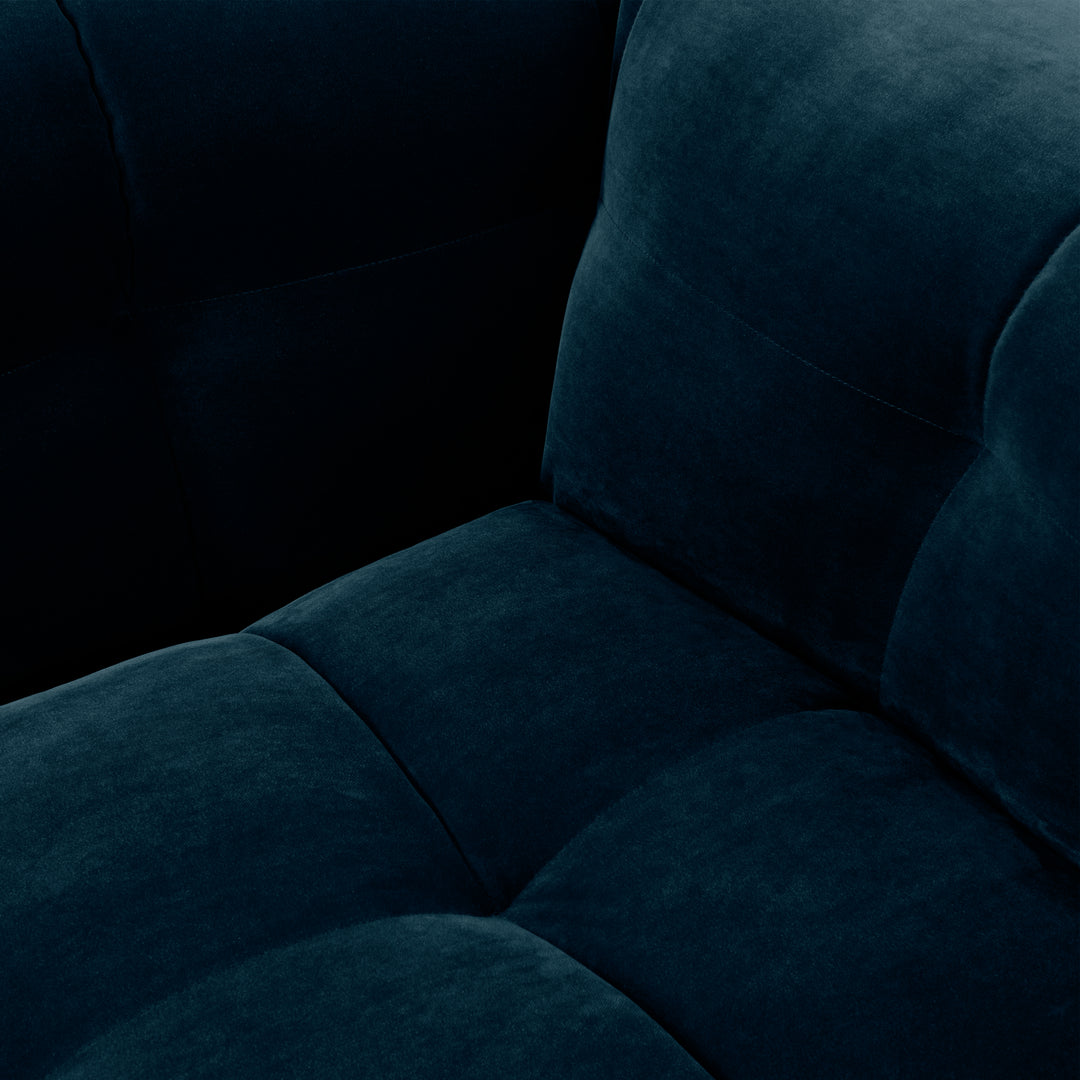 Velvet Bank 3-Zits – Ronde Luxe Designbank | Royal petrol