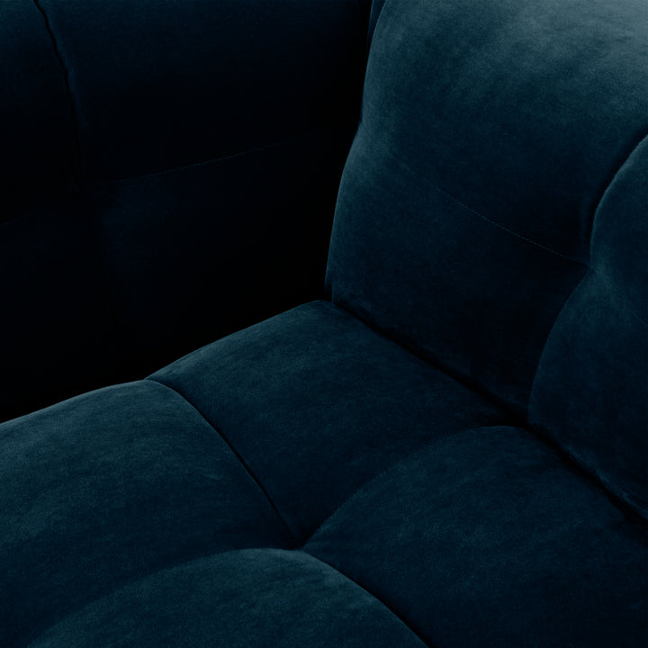 Velvet Bank 3-Zits – Ronde Luxe Designbank | Royal petrol