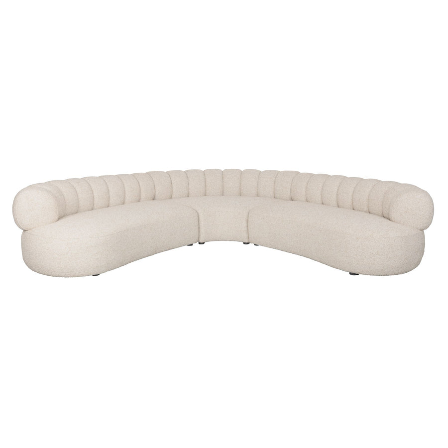 Dutchbone Duvane hoekbank beige