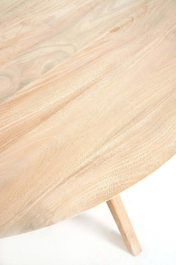Light & Living Eettafel Quenza Mangohout Naturel Ø140cm