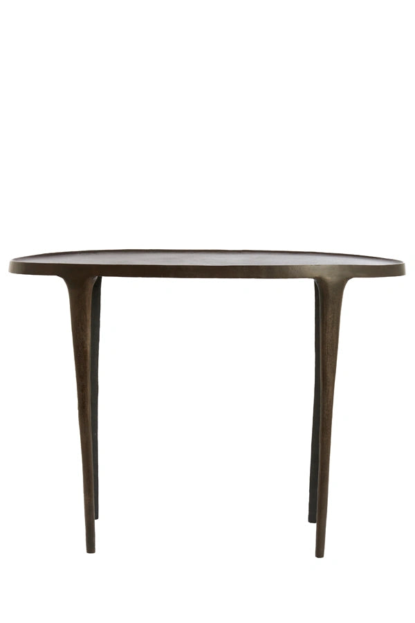Light & Living Sidetable Arica Donkerbruin 110cm