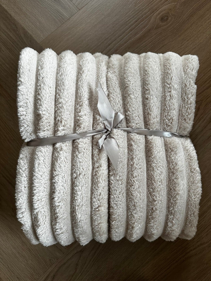 Luxe Polly Bontplaid – Zachte Rib Deken