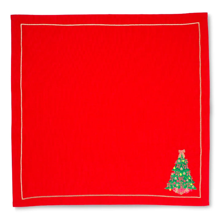 Vondels - Katoenen servetten Kerstboom (set van 2)