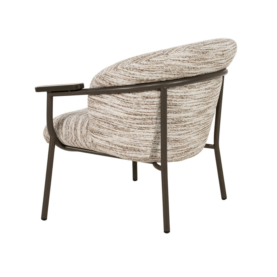 Fauteuil Myla – metaal, foam & stof