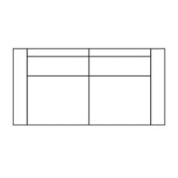 3 zits – 95 x 210 cm