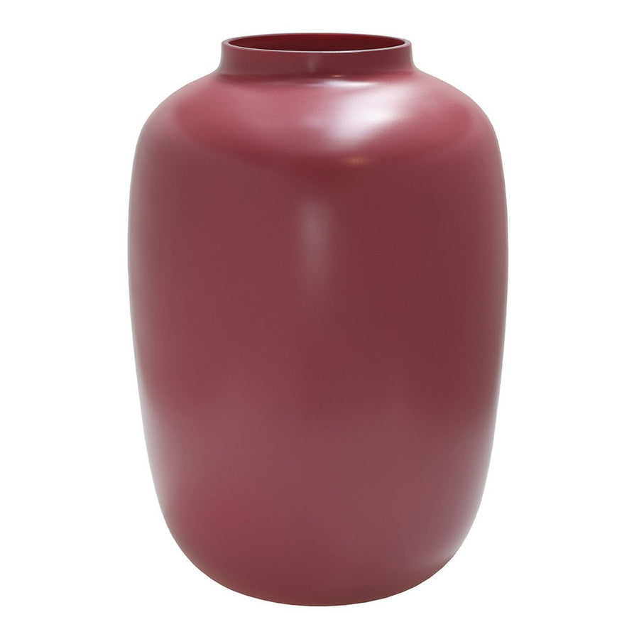 Artic Matte Mauve vaas – Mondgeblazen paarsrode designvaas Ø25xH35