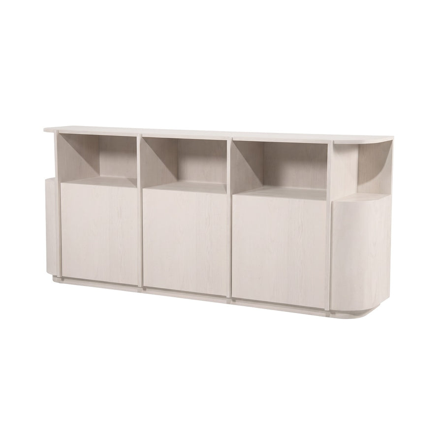 Dressoir Oslo 203 cm – eiken & eikenfineer taupe