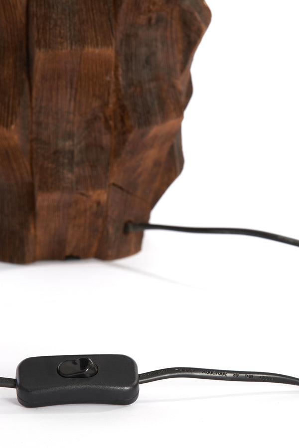 Light & Living Lampvoet Takabe Mangohout Chocolade Bruin