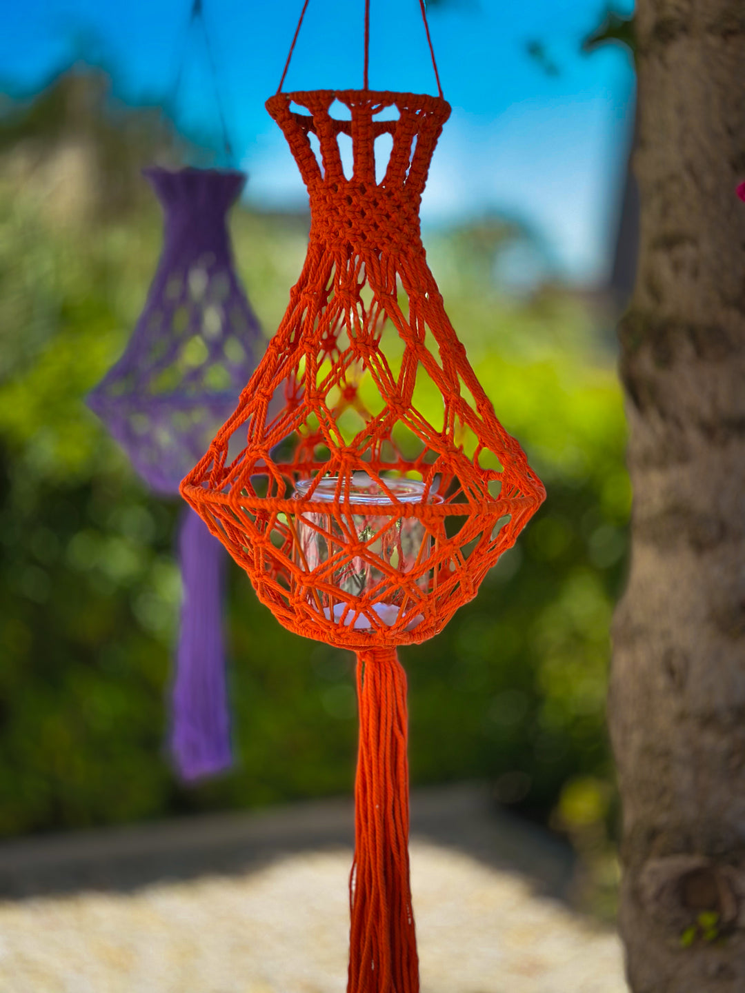 Gekleurde Hanglantaarns Ibiza Stijl luna