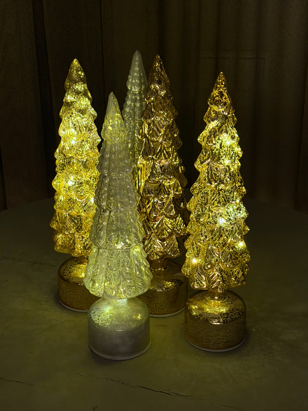 Twinkel Kerstboom Wit/Goud
