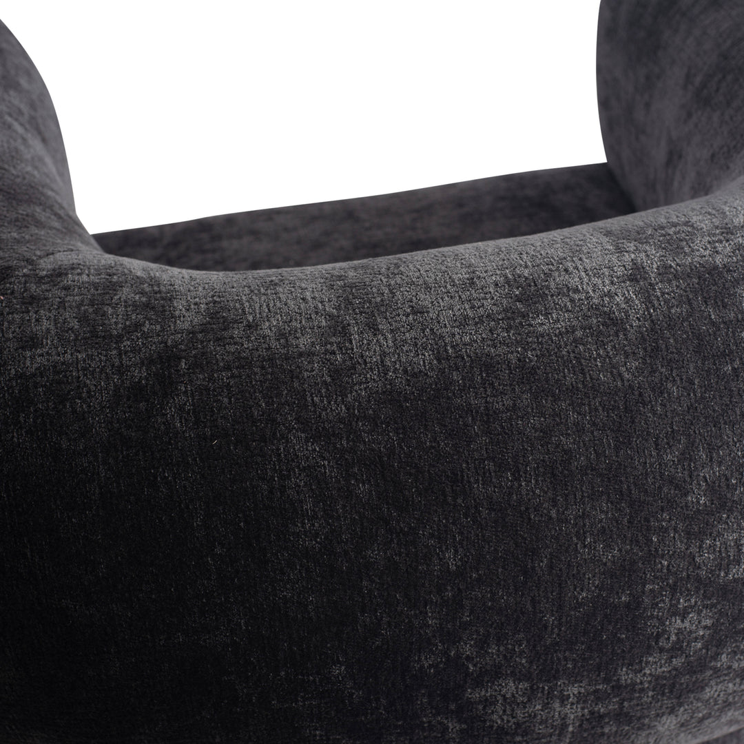 Elefan Anthracite Fauteuil Round Armrest