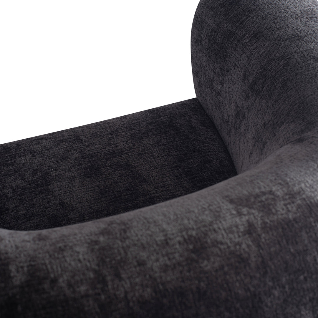 Elefan Anthracite Fauteuil Round Armrest