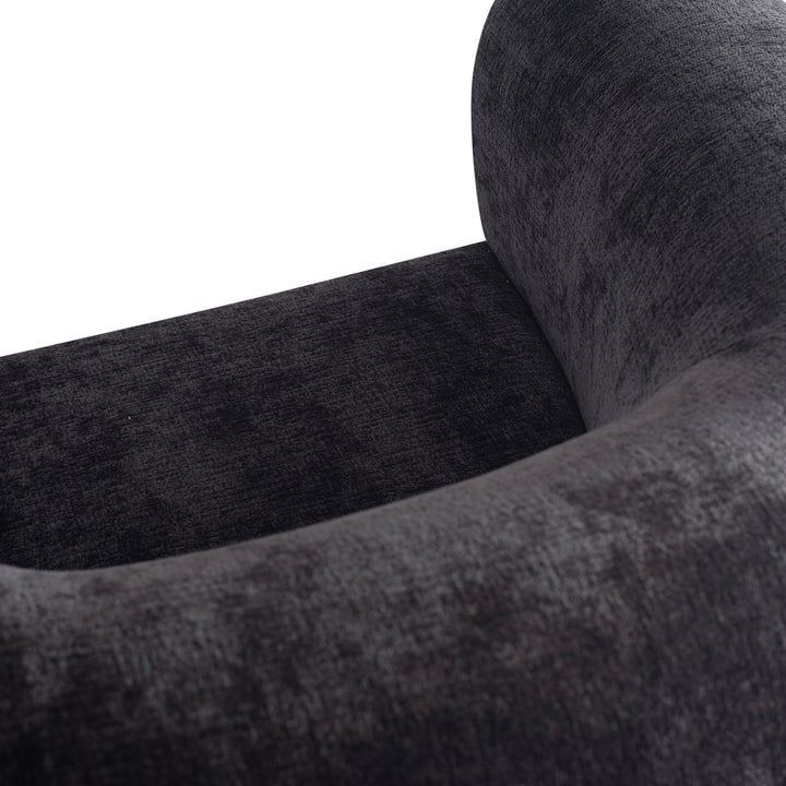 Elefan Anthracite Fauteuil Round Armrest