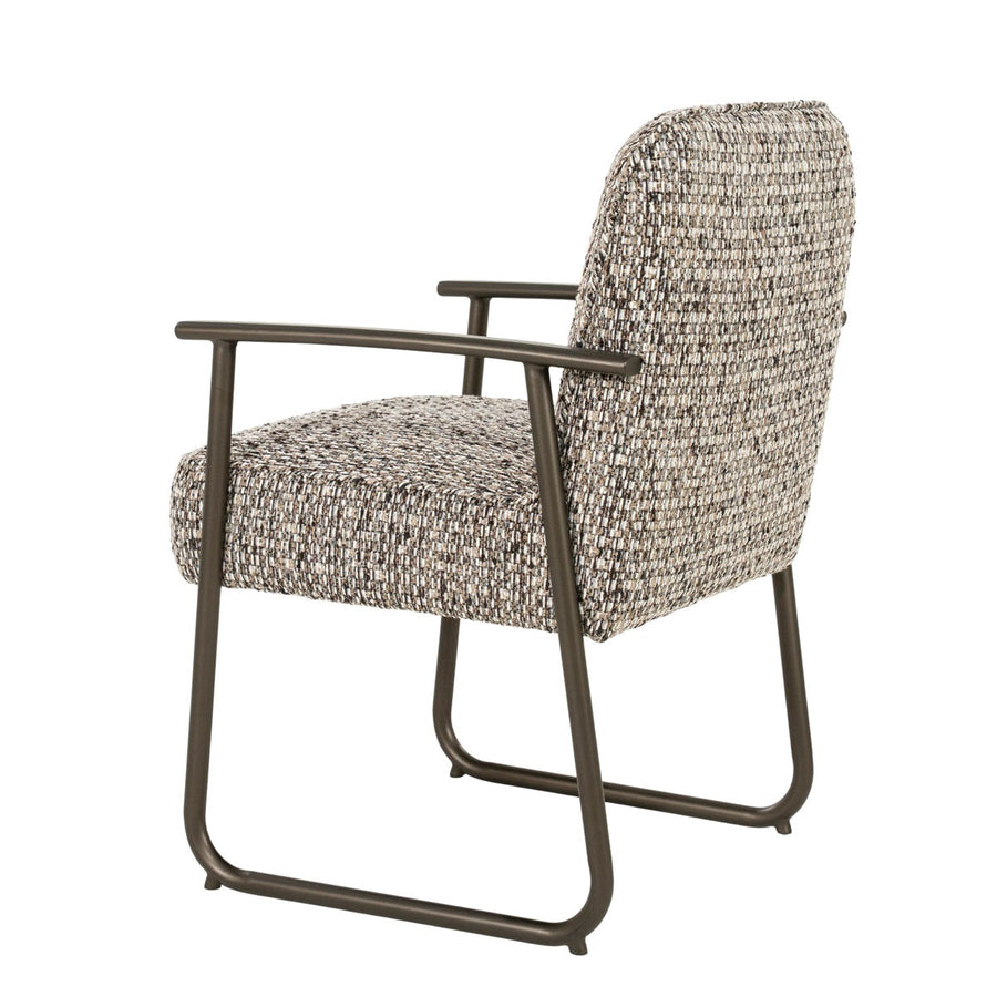 Stoel Norel – stof & metaal taupe Vive