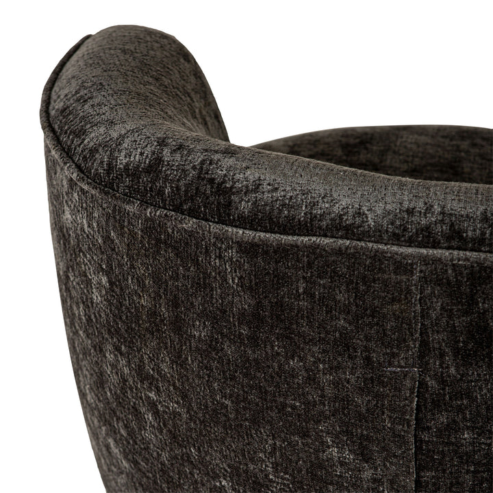 Grasa Anthracite Fiore Fabric Fauteuil