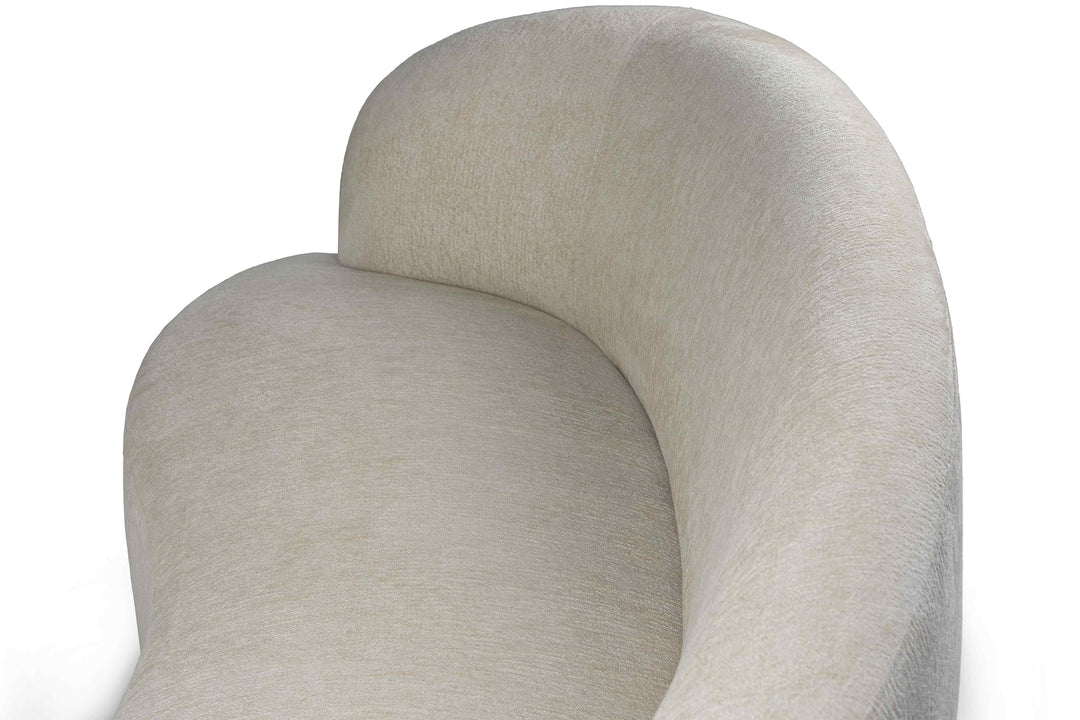 Bohne Cream Nanci Fabric 3 Seater Sofa